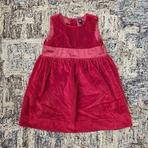 Baby Gap Red Velvet Dress sz 3 -- Holiday, Valentine's